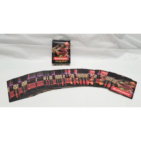 Vintage 1996 Budweiser Frog Playing Card Deck Official Budweiser Product - Picture 1 of 9